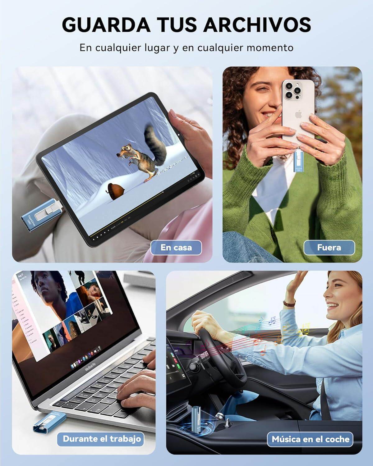 Probamos el pendrive SUDEHO 4 en 1 de 256GB